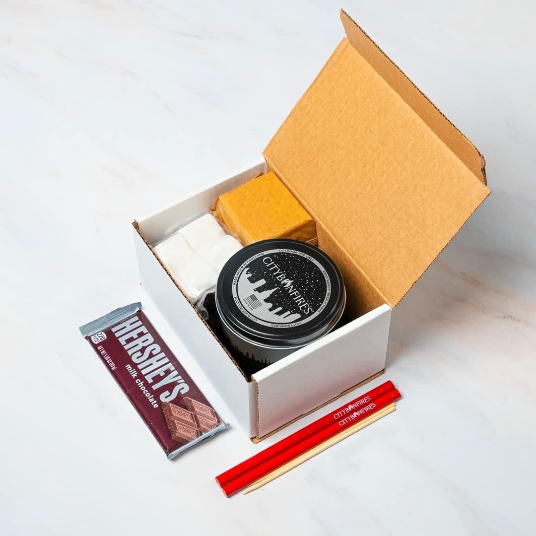 City Bonfire S’Mores Night Pack – Portable Mini Fire Pit & S’Mores Kit, Makes 4 S’Mores, Compact & Lightweight with 3–5 Hour Burn Time - Image 2