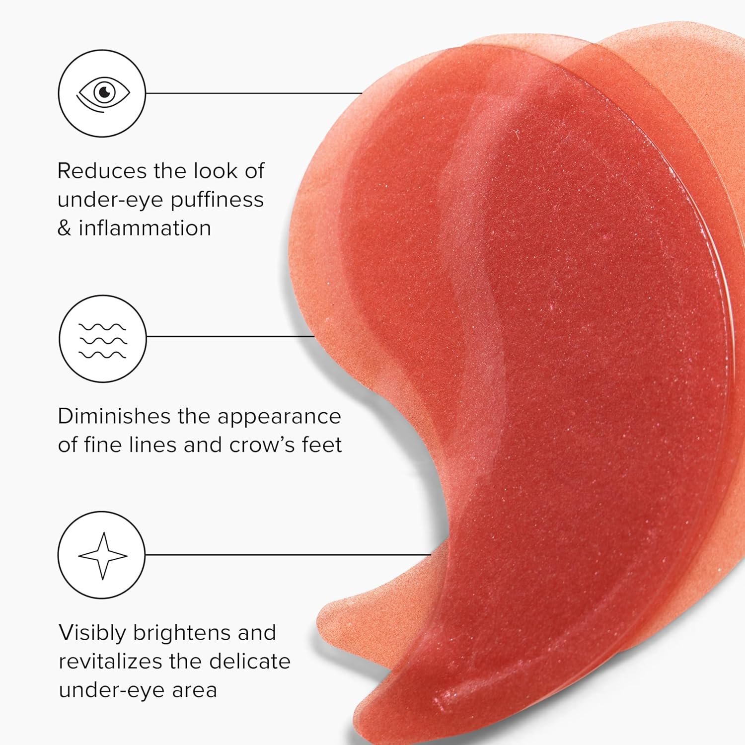 DRMTLGY Brightening Eye Masks with Caffeine and Hyaluronic Acid, Under Eye Patches for Dark Circles and Puffiness, 30 Pairs - Image 4