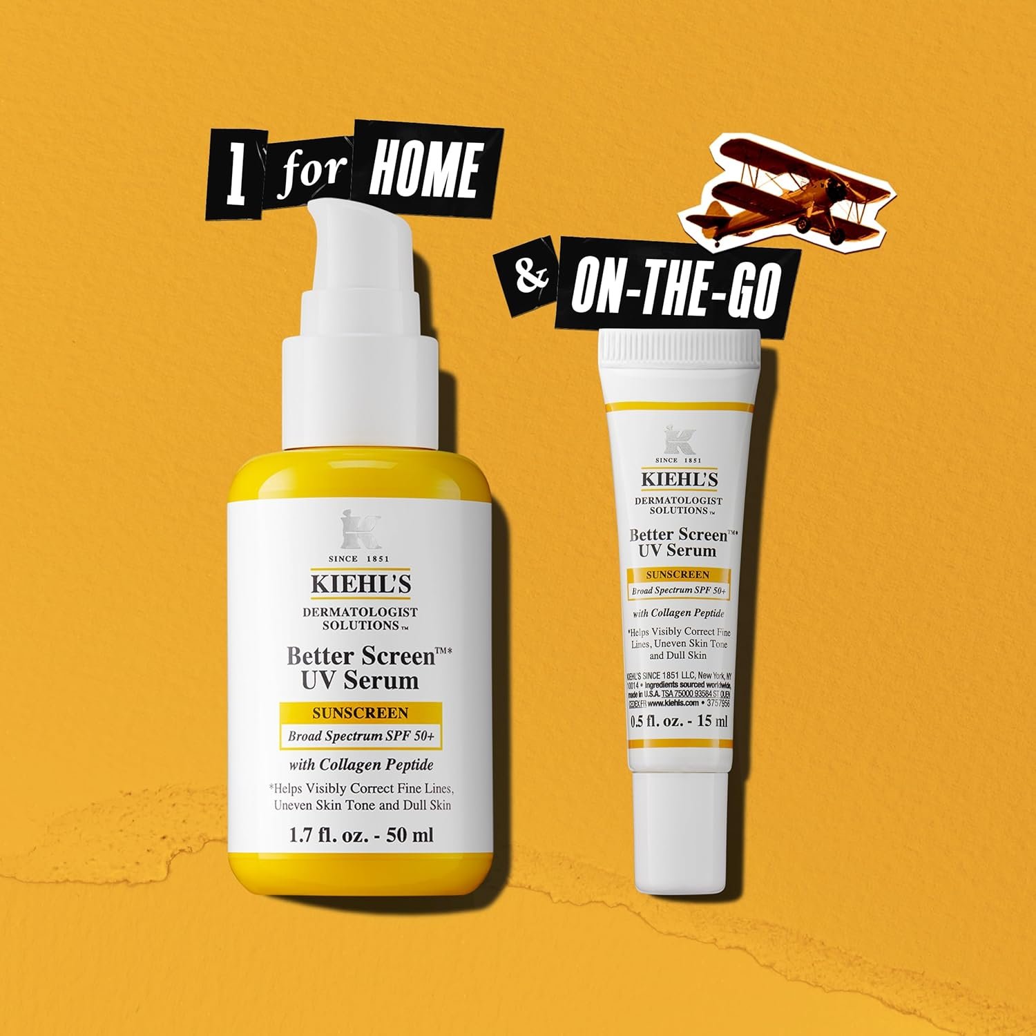 Kiehl's Better Screen UV Serum SPF 50+ – Invisible Facial Sunscreen with Collagen Peptide, UVA & UVB Filters, Helps Correct Visible Signs of Aging, Boosts Skin Radiance - Image 9