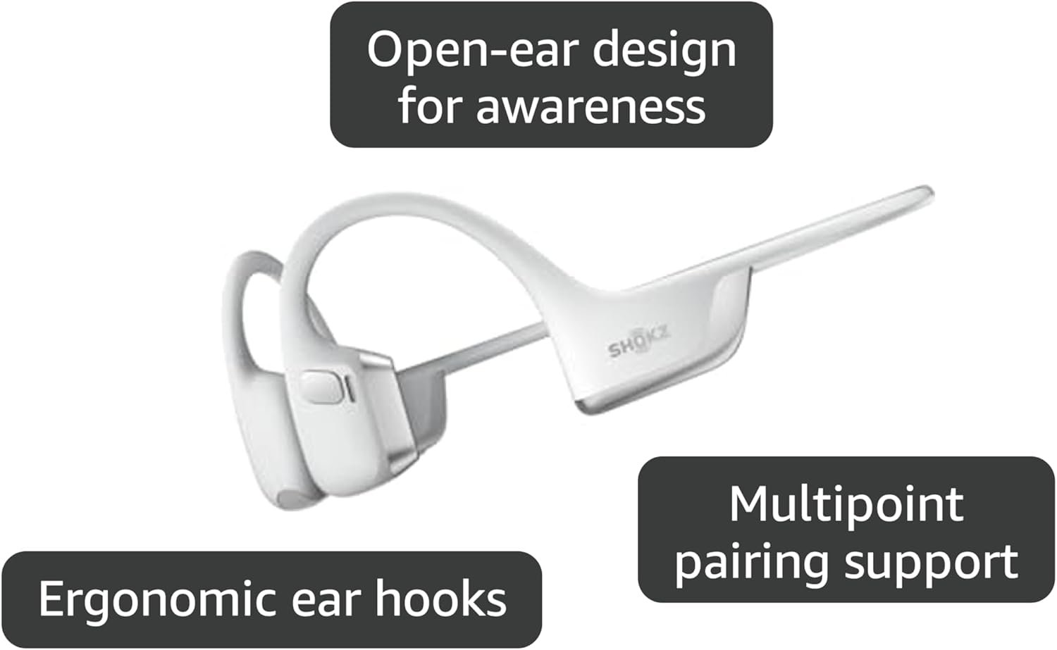 SHOKZ OpenRun Pro 2 Bone Conduction Open-Ear Bluetooth Headphones Wireless Sports Earphones with Deep Bass and Smart Mic - Image 31