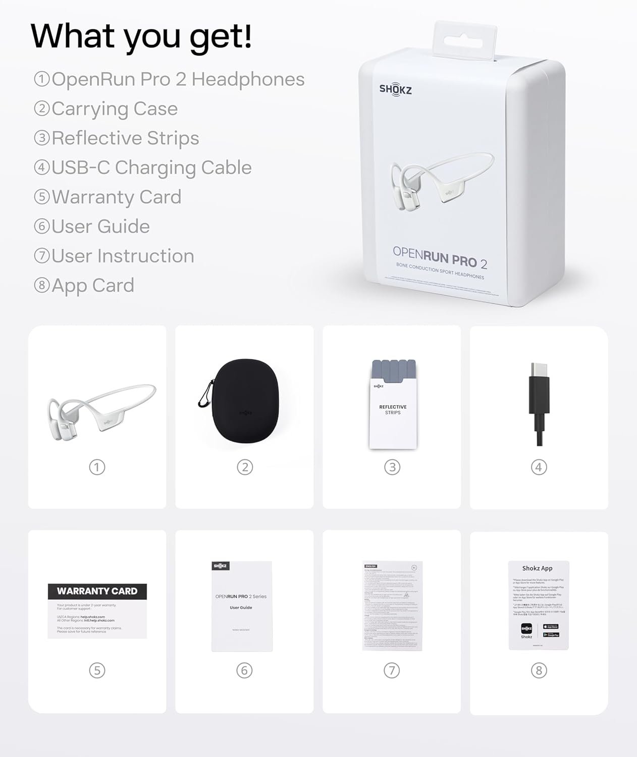 SHOKZ OpenRun Pro 2 Bone Conduction Open-Ear Bluetooth Headphones Wireless Sports Earphones with Deep Bass and Smart Mic - Image 37