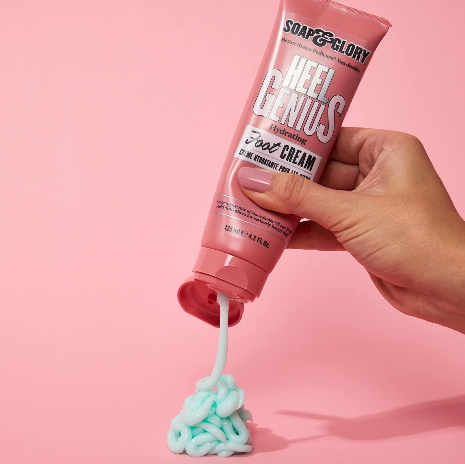 Soap & Glory Heel Genius Foot Cream for Dry, Cracked Heels – AHA Exfoliating & Hydrating Heel Repair (4.2 oz) - Image 3
